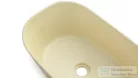 Svis Design mosdó 50 cm LIBRA SANDBLASTED - sötét sárga, dekor nélkül, matt lakk UBX.LIBRA.SB.050.106.00.00.1