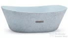 Svis Design mosdó 50 cm LIBRA SANDBLASTED - nagyon világos kobaltkék, dekor nélkül, matt lakk UBX.LIBRA.SB.050.501.00.00.1