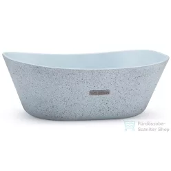   Svis Design mosdó 50 cm LIBRA SANDBLASTED - nagyon világos kobaltkék, dekor nélkül, matt lakk UBX.LIBRA.SB.050.501.00.00.1