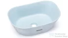 Svis Design mosdó 50 cm LIBRA SANDBLASTED - nagyon világos kobaltkék, dekor nélkül, matt lakk UBX.LIBRA.SB.050.501.00.00.1