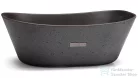 Svis Design mosdó 50 cm LIBRA SANDBLASTED - nagyon sötét szürke, dekor nélkül, matt lakk UBX.LIBRA.SB.050.915.00.00.1