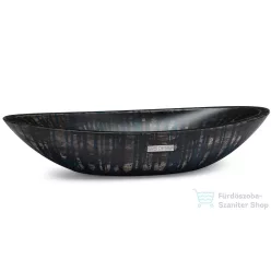   Svis Design ORION BASIC mosdó 60 cm - BLACKSMITH, fekete és kék, matt lakk UBX.ORION.BC.060.000.BS.02.1