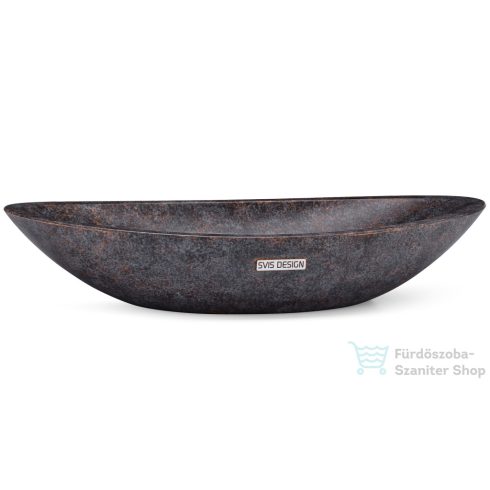Svis Design ORION BASIC mosdó 60 cm - DARK STONE kék, okker és fekete, matt lakk UBX.ORION.BC.060.000.DS.01.1