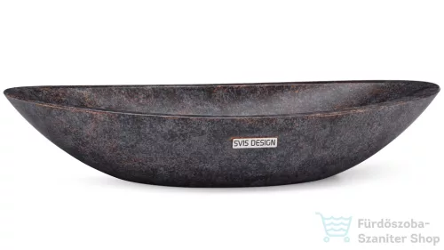 Svis Design ORION BASIC mosdó 60 cm - DARK STONE kék, okker és fekete, matt lakk UBX.ORION.BC.060.000.DS.01.1