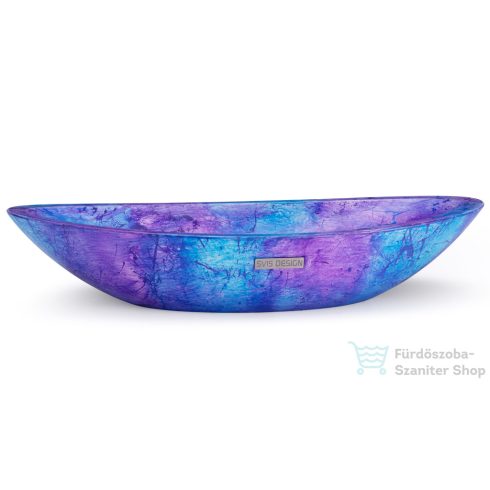 Svis Design ORION BASIC mosdó 60 cm - FANTASIA, lila és kék, matt lakk UBX.ORION.BC.060.000.FA.01.1