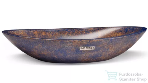 Svis Design ORION BASIC mosdó 60 cm - GRANITE, kék és okker, félmatt lakk UBX.ORION.BC.060.000.GR.02.2