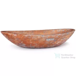   Svis Design ORION BASIC mosdó 60 cm - AGED METAL, réz és kékesszürke, matt lakk UBX.ORION.BC.060.000.MA.01.