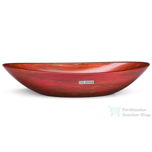 Svis Design ORION BASIC mosdó 60 cm - AGED METAL, metál vörös és réz, félmatt lakk UBX.ORION.BC.060.000.MA.04.2