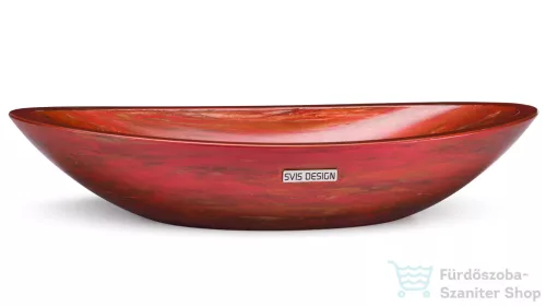 Svis Design ORION BASIC mosdó 60 cm - AGED METAL, metál vörös és réz, félmatt lakk UBX.ORION.BC.060.000.MA.04.2