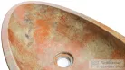 Svis Design ORION BASIC mosdó 60 cm - SMOKED METAL, réz és zöld, félmatt lakk UBX.ORION.BC.060.000.MS.03.2