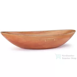   Svis Design ORION BASIC mosdó 60 cm - dekor PATINA, okker, matt lakk UBX.ORION.BC.060.000.PA.01.1
