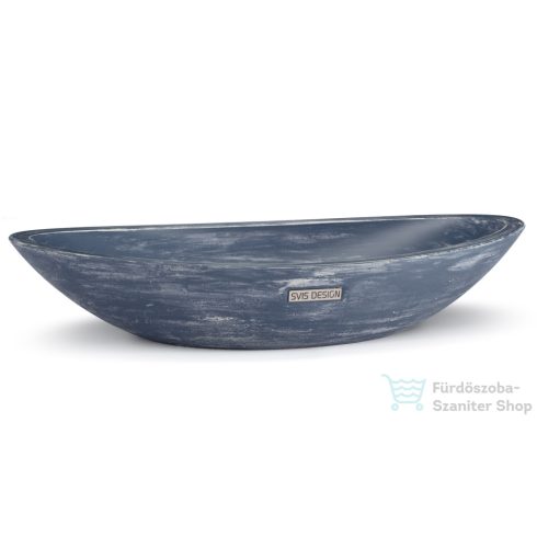 Svis Design ORION BASIC mosdó 60 cm - PATINA, kék-szürke, matt lakk UBX.ORION.BC.060.000.PA.05.1