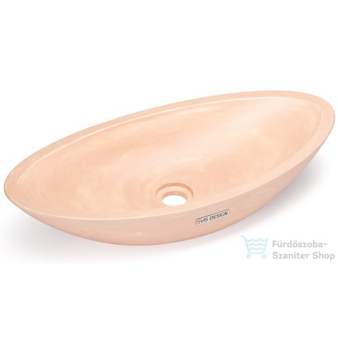 Svis Design ORION BASIC mosdó 60 cm - PATINA, rózsaszín, matt lakk UBX.ORION.BC.060.000.PA.06.1