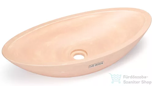 Svis Design ORION BASIC mosdó 60 cm - PATINA, rózsaszín, matt lakk UBX.ORION.BC.060.000.PA.06.1