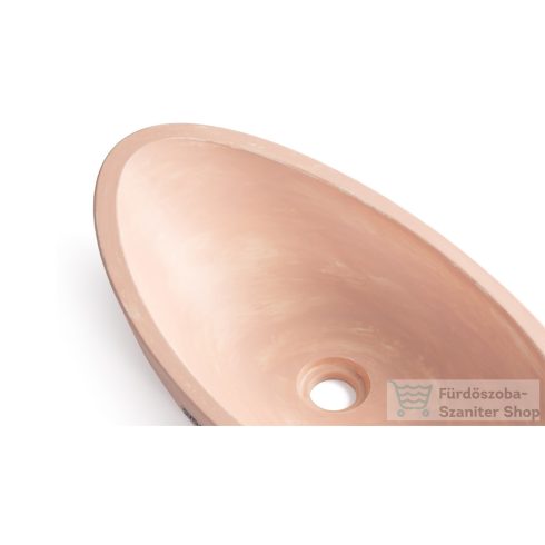 Svis Design ORION BASIC mosdó 60 cm - PATINA, rózsaszín, matt lakk UBX.ORION.BC.060.000.PA.06.1
