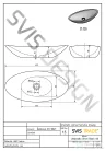 Svis Design ORION BASIC mosdó 60 cm - PAST szürke, félmatt lakk UBX.ORION.BC.060.000.PS.01.2