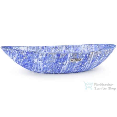 Svis Design ORION BASIC mosdó 60 cm - PUNK, kék és fehér, matt lakk UBX.ORION.BC.060.000.PU.01.1