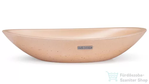 Svis Design ORION BASIC mosdó 60 cm - világos okker, dekor nélkül, matt lakk UBX.ORION.BC.060.201.00.00.1
