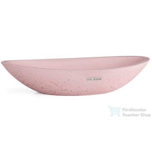 Svis Design ORION BASIC mosdó 60 cm - nagyon világos téglavörös, dekor nélkül, matt lakk UBX.ORION.BC.060.301.00.00.1