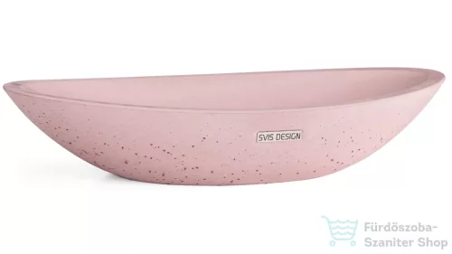 Svis Design ORION BASIC mosdó 60 cm - nagyon világos téglavörös, dekor nélkül, matt lakk UBX.ORION.BC.060.301.00.00.1