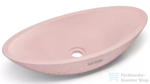 Svis Design ORION BASIC mosdó 60 cm - nagyon világos téglavörös, dekor nélkül, matt lakk UBX.ORION.BC.060.301.00.00.1