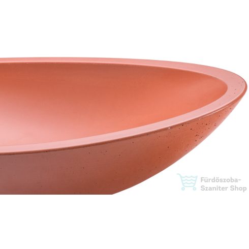 Svis Design ORION BASIC mosdó 60 cm - téglavörös, dekor nélkül, matt lakk UBX.ORION.BC.060.318.00.00.1