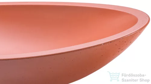 Svis Design ORION BASIC mosdó 60 cm - téglavörös, dekor nélkül, matt lakk UBX.ORION.BC.060.318.00.00.1
