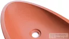 Svis Design ORION BASIC mosdó 60 cm - téglavörös, dekor nélkül, matt lakk UBX.ORION.BC.060.318.00.00.1