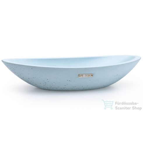 Svis Design ORION BASIC mosdó 60 cm - nagyon világos kobaltkék, dekor nélkül, matt lakk UBX.ORION.BC.060.501.00.00.1
