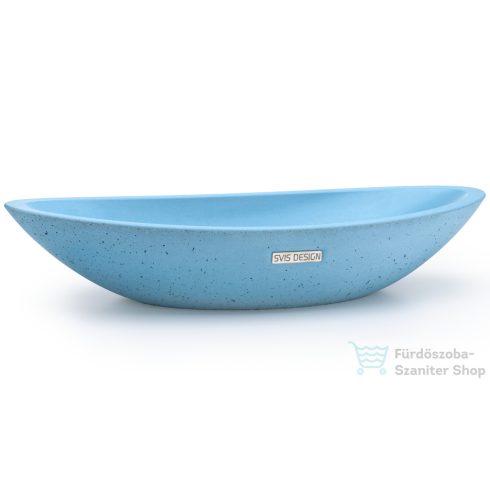 Svis Design ORION BASIC mosdó 60 cm - közepes kobaltkék, dekor nélkül, matt lakk UBX.ORION.BC.060.506.00.00.1