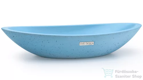 Svis Design ORION BASIC mosdó 60 cm - közepes kobaltkék, dekor nélkül, matt lakk UBX.ORION.BC.060.506.00.00.1