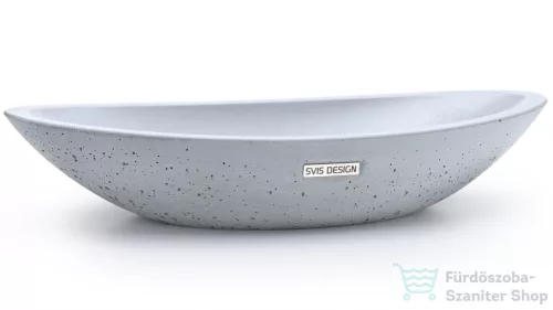 Svis Design ORION BASIC mosdó 60 cm - világosszürke, dekor nélkül, matt lakk UBX.ORION.BC.060.901.00.00.1