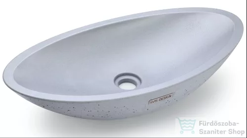 Svis Design ORION BASIC mosdó 60 cm - világosszürke, dekor nélkül, matt lakk UBX.ORION.BC.060.901.00.00.1