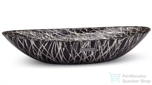 Svis Design ORION BASIC mosdó 60 cm - PUNK, fekete és pezsgő, félmatt lakk UBX.ORION.BC.060.915.PU.04.2