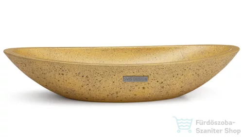 Svis Design ORION HARDCORE mosdó 60 cm - sötét sárga, dekor nélkül, matt lakk UBX.ORION.HC.060.106.00.00.1
