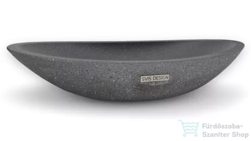 Svis Design ORION HARDCORE mosdó 60 cm - közepes szürke, dekor nélkül, matt lakk UBX.ORION.HC.060.904.00.00.1