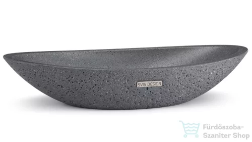 Svis Design ORION HARDCORE mosdó 60 cm - közepes szürke, dekor nélkül, matt lakk UBX.ORION.HC.060.904.00.00.1