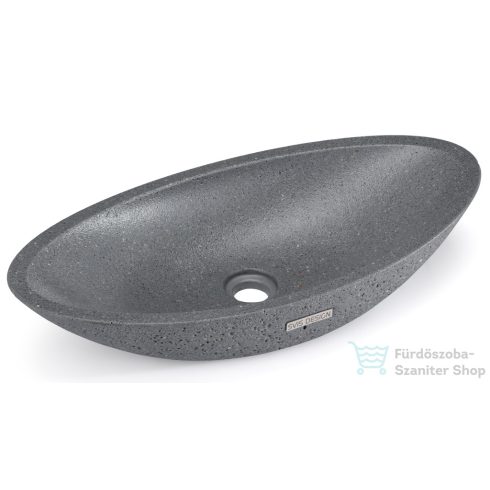 Svis Design ORION HARDCORE mosdó 60 cm - nagyon sötét szürke, dekor nélkül, matt lakk UBX.ORION.HC.060.915.00.00.1