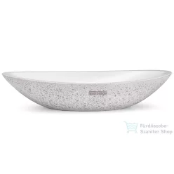   Svis Design ORION SANDBLASTED mosdó 60 cm - natúr, dekor nélkül, matt lakk UBX.ORION.SB.060.000.00.00.1