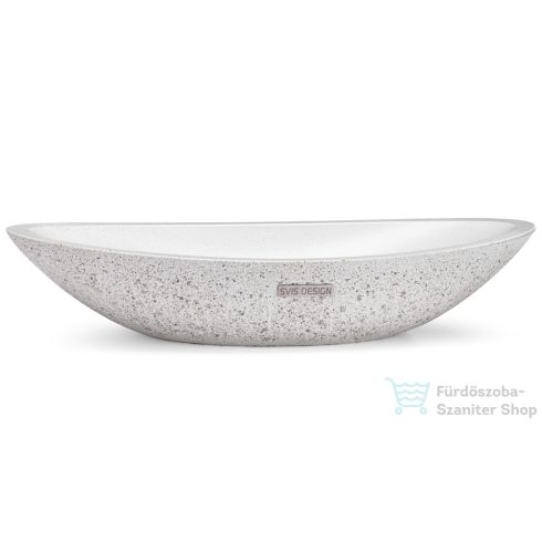 Svis Design ORION SANDBLASTED mosdó 60 cm - natúr, dekor nélkül, matt lakk UBX.ORION.SB.060.000.00.00.1