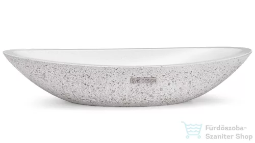 Svis Design ORION SANDBLASTED mosdó 60 cm - natúr, dekor nélkül, matt lakk UBX.ORION.SB.060.000.00.00.1