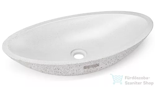 Svis Design ORION SANDBLASTED mosdó 60 cm - natúr, dekor nélkül, matt lakk UBX.ORION.SB.060.000.00.00.1