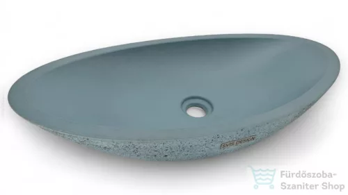 Svis Design ORION SANDBLASTED mosdó 60 cm - natúr, dekor nélkül, matt lakk UBX.ORION.SB.060.000.00.00.1