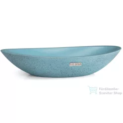   Svis Design ORION SANDBLASTED mosdó 60 cm - közepes kobaltkék, dekor nélkül, matt lakk UBX.ORION.SB.060.506.00.00.1