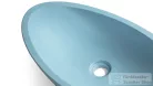 Svis Design ORION SANDBLASTED mosdó 60 cm - közepes kobaltkék, dekor nélkül, matt lakk UBX.ORION.SB.060.506.00.00.1