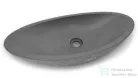 Svis Design ORION SANDBLASTED mosdó 60 cm - közepes szürke, dekor nélkül, matt lakk UBX.ORION.SB.060.904.00.00.1
