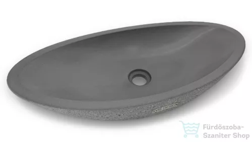 Svis Design ORION SANDBLASTED mosdó 60 cm - közepes szürke, dekor nélkül, matt lakk UBX.ORION.SB.060.904.00.00.1