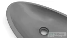 Svis Design ORION SANDBLASTED mosdó 60 cm - közepes szürke, dekor nélkül, matt lakk UBX.ORION.SB.060.904.00.00.1
