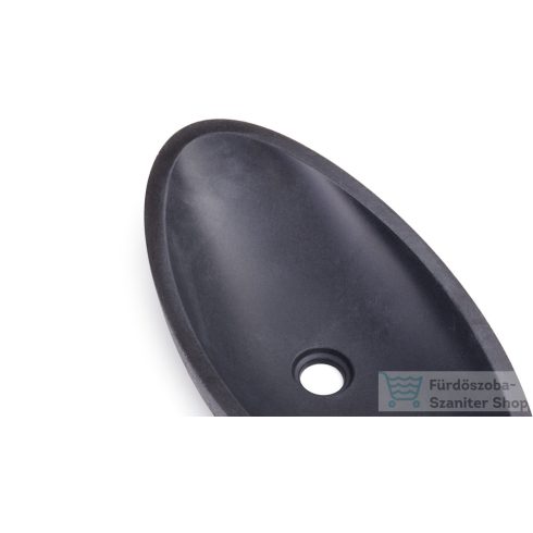 Svis Design ORION SANDBLASTED mosdó 60 cm - nagyon sötét szürke, dekor nélkül, matt lakk UBX.ORION.SB.060.915.00.00.1