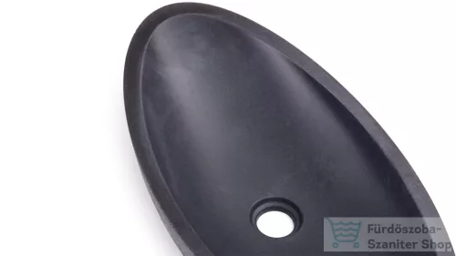 Svis Design ORION SANDBLASTED mosdó 60 cm - közepes szürke, dekor nélkül, matt lakk UBX.ORION.SB.060.904.00.00.1